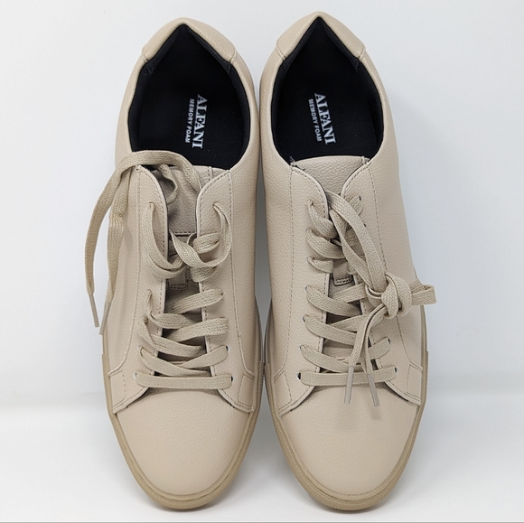 New Alfani Grayson beige vegan sneaker classic tennis style 11.5 - Picture 7 of 8